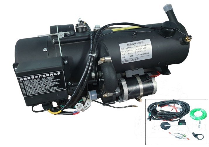 Предпусковой подогреватель двигателя YJ-Q10A 12V/10кВт (440*240*200, 8кг) дизельный GRIZZLY