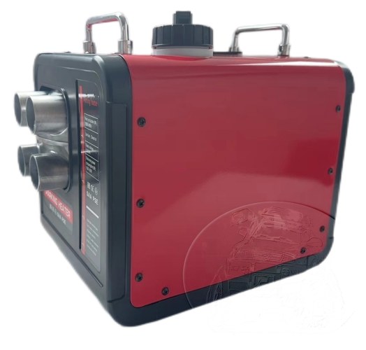 Автономный отопитель переносной JH 8kW/12V/24V/220V 4 выхода (АЛЮМИНИЕВАЯ ПАНЕЛЬ) КРАСНЫЙ