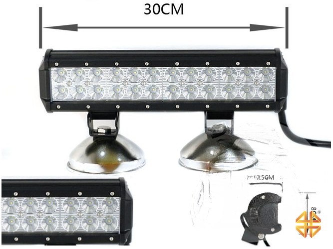 Фара светодиодная CH019B 72W Cree 24 диода по 3W (габаритные размеры 65*80*300мм)