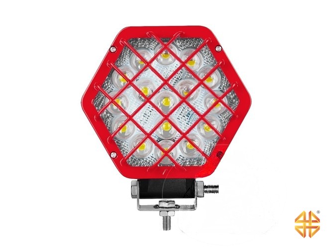 Фара светодиодная LBS875 48W(CH073) габаритные размеры 350*400*70 Красные