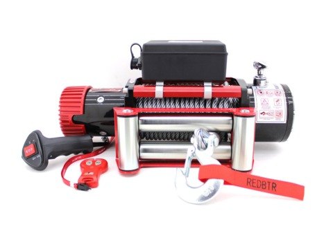 Лебедка серия "HUNTER" 12, 12V, 5448 кг, со стальным тросом