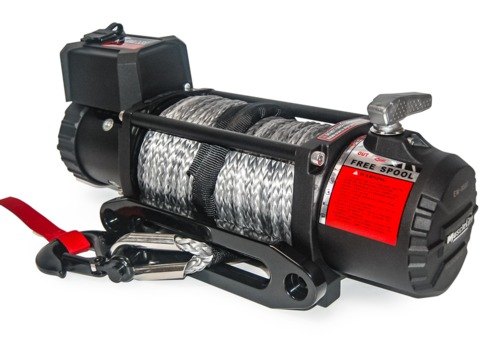 Лебедка электрическая T-Max EW12500 MuscleLift 12В с синтетическим тросом