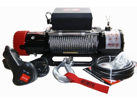 Лебёдка электрическая redBTR серия "HUNTER" 9,5 (12v) с чугунным клюзом