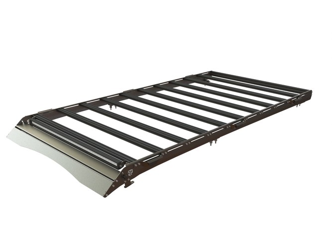 Багажник экспедиционный STC Toyota 4Runner 2009-2023 ШТОРКА дальний, рабочий свет