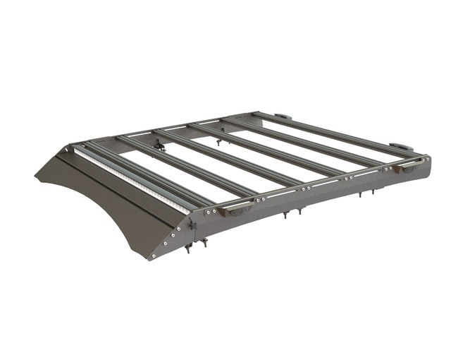 Багажник экспедиционный STC Toyota Tundra Double Cab 2006-2021 ШТОРКА дальний, рабочий, задний свет