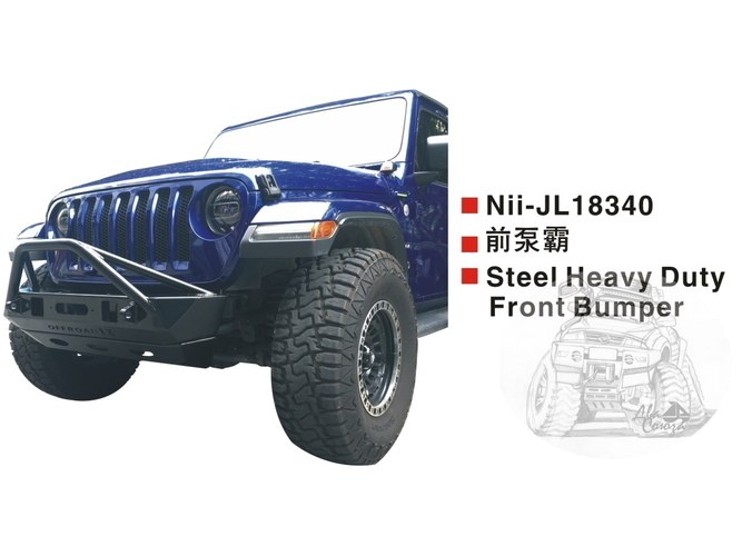 Бампер силовой передний JEEP WRANGLER JL 4/2DOORS 2018-
