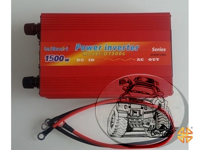 Инвертор LaiRun 12V-220V 1500W