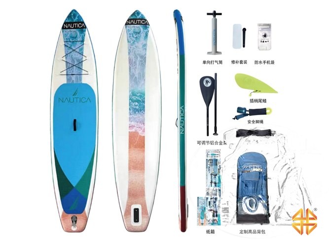 Надувная доска для SUP (САП) серфинга 323*83.8*14.2 NAUTICA однослойный