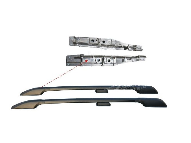 Рейлинги продольные TOYOTA LAND CRUISER PRADO 150 (2010-2013) Черные
