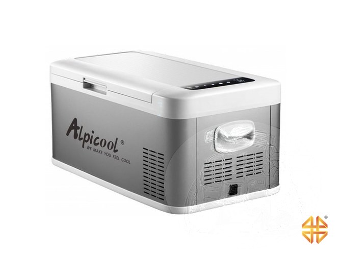 Автохолодильник компрессорный Alpicool 18л 12V/24V220V (двухкамерный, металл. корпус)