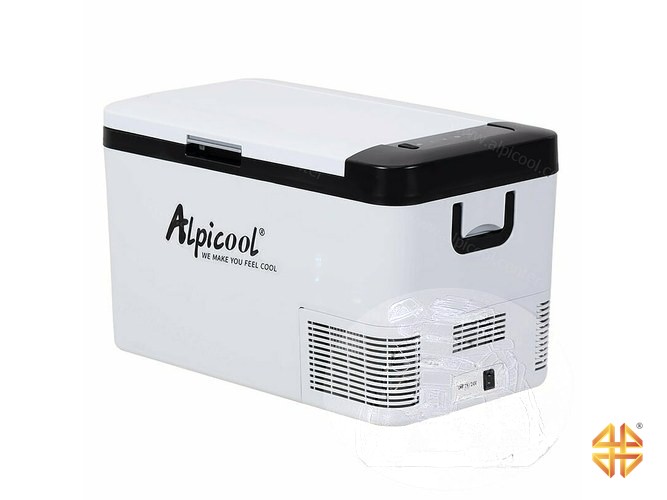 Автохолодильник компрессорный Alpicool 25л 12V/24V220V (двухкамерный, пластик. корпус)