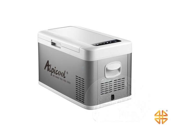 Автохолодильник компрессорный Alpicool 25л 12V/24V220V (двухкамерный, металл. корпус)