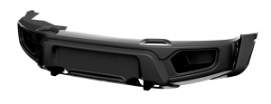 Бампер АВС-Дизайн передний УАЗ Патриот/Пикап/Карго 2005+ лифт черный (без оптики) | Podgotoffka.Ru