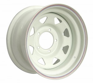 Диск УАЗ стальной белый 5x139,7 8xR16 d110 ET-3 (треуг.мелкий)