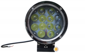 Диодная фара дальнего света LED 60W круглая (12 сверхярких диодов CREE) | Podgotoffka.Ru