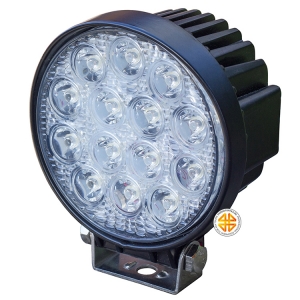 Фара дополнительного освещения LED 42W (14 сверх ярких диодов, мощность одного 3Ватт ), круглая | Podgotoffka.Ru