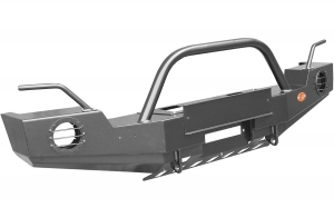 Бампер передний OJ 02.206.03 на Jeep Wrangler JК стандарт + доп. опции | Podgotoffka.Ru
