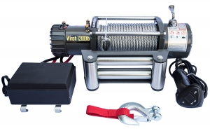 Лебёдка электрическая 12V CM Winch 12000lbs/5443 кг | Podgotoffka.Ru