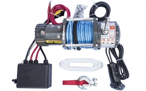 Лебёдка электрическая 12V CM Winch 6000lbs/2722 кг с синтетическим тросом
