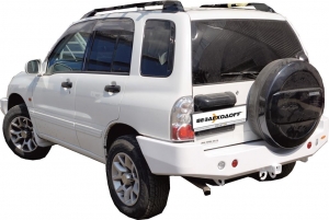 Бампер задний Suzuki Escudo 1997-2005 с калиткой запасного колеса | Podgotoffka.Ru