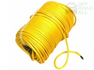 Трос для лебедки синтетический 10 мм*100 метров (желтый) 5729