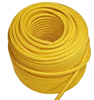 Трос для лебедки синтетический 8мм*100 метров (желтый) 5733 | Podgotoffka.Ru