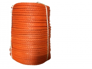 Трос для лебедки синтетический 8мм*100 метров (оранжевый) 5734 | Podgotoffka.Ru