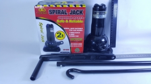 Домкрат винтовой бутылочный SPIRAL JACK грузоподъемность 2 тонны (высота подъема 215*485 мм) 4638