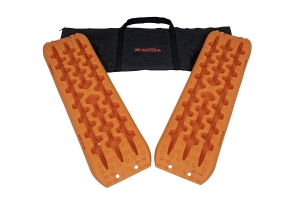 Сэнд-трак (Sand Track) оранжевый усиленный (модель 2) до 10тонн,сумка,пластик,110 см (комплект 2 шт) | Podgotoffka.Ru