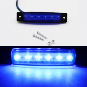 Фара светодиодная P003 18W синяя, для спец. техники (габаритные размеры 160*45*51) P003 18W Blue | Podgotoffka.Ru
