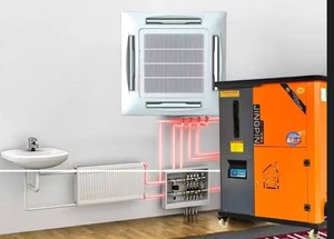 Пеллетный котёл воздухо-водяного отопления до 160 м&sup2; | Podgotoffka.Ru