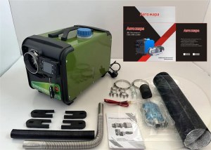 Автономный отопитель переносной АВТОЖАРА 9.8kW/12V/24v/220V 1 выход (АЛЮМИНИЕВАЯ ПАНЕЛЬ) ЗЕЛЕНЫЙ