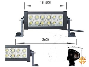 Фара светодиодная CH008 36W COMBO 12 диодов по 3W (габаритные размеры 83*82*115*260мм) | Podgotoffka.Ru