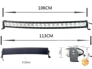 Фара светодиодная CH037 200W 20 диодов по 10W (габаритные размеры 83*90*110*1130мм) | Podgotoffka.Ru