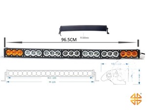 Фара светодиодная CH052B 210W 21 диод по 10W (габаритные размеры 100*72*965мм) | Podgotoffka.Ru