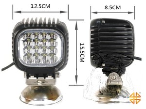 Фара светодиодная X002 48W 16 диодов по 3W (габаритные размеры 155*125*85мм) | Podgotoffka.Ru