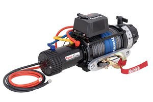 Лебёдка электрическая высокоскоростная 12V Runva EWB9500S-Q 4350 кг, влагозащищенная, синтетический