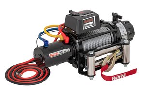 Лебёдка автомобильная электрическая 12V Runva EWB9500MAXS 4350 кг MAX влагозащищенная, стальной трос