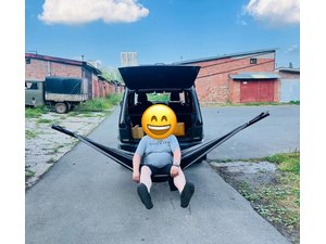 Гамак на фаркоп складной для кемпинга и отдыха на природе