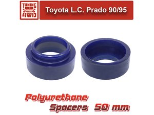 Проставки над задними пружинами Toyota Land Cruiser Prado-90 Surf-180 4Runner-180 96-02 50 мм Проста | Podgotoffka.Ru