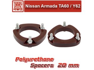 Проставки передних стоек Nissan TA60 PU 20 мм Armada | Podgotoffka.Ru