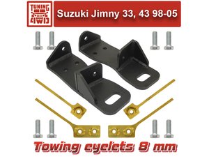 Буксировочные проушины передние Suzuki Jimny JB33, 43 1998-2005 | Podgotoffka.Ru