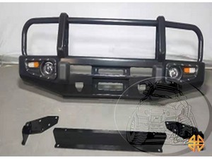 Бампер силовой передний TOYOTA LAND CRUISER PRADO 90 (1995-2002) линзованные фары/габариты