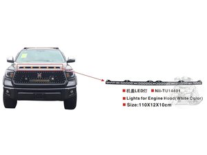 Ходовые огни на капот TOYOTA TUNDRA 2014- | Podgotoffka.Ru