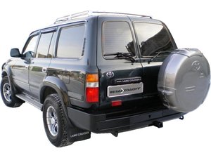 Бампер силовой задний Toyota Land Cruiser - 80,100,105 с калиткой запасного колеса | Podgotoffka.Ru